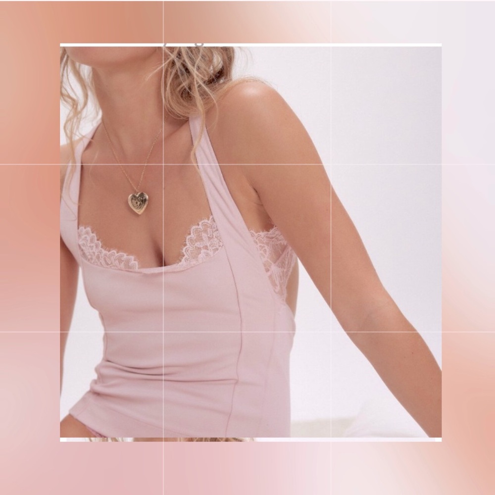 🎀🌸FREE PEOPLE Looking Good Cami/Veiled Pink🛍️✨